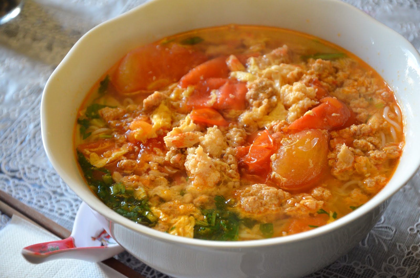 nấu canh cua
