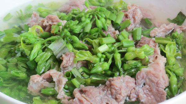 thịt bò xào thiên lý