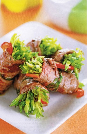 bò cuộn thiên lý