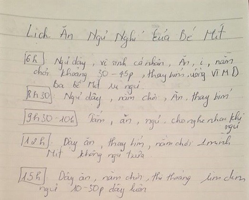 bố chăm con