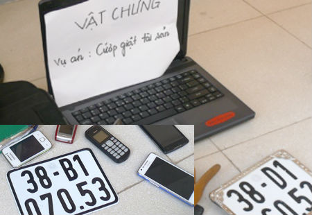 Tang vật bị thu giữ