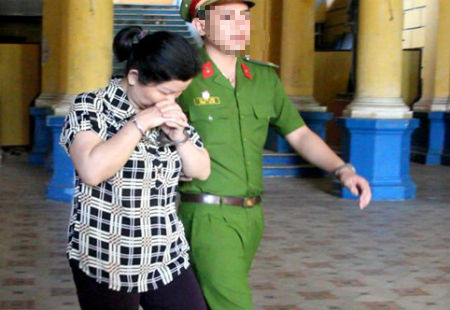 Bị cáo Châu tại phiên tòa xét xử 