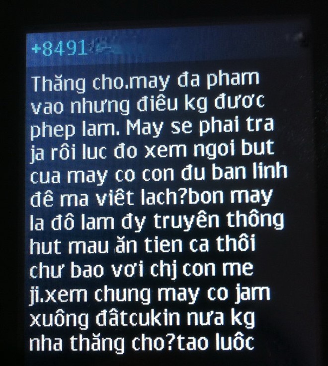 Nội dung tin nhắn 