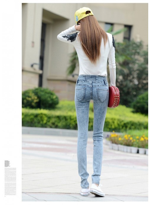 quần jeans cạp cao