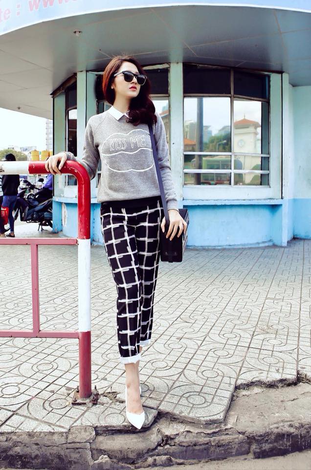 bảo anh và gu thời trang đông siêu đỉnh