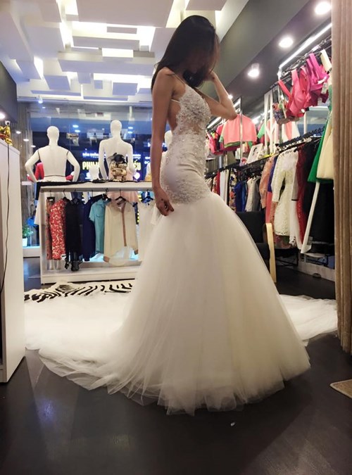váy cưới thủy tiên