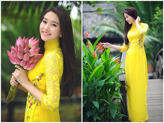 ai xứng đáng là mĩ nữ áo dài thùy dung