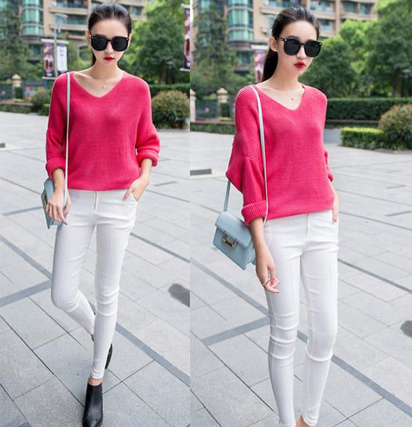 diện áo len đi chơi tết
