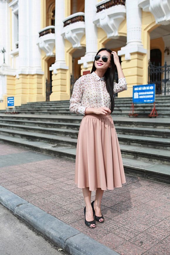 cách mặc che chân xấu