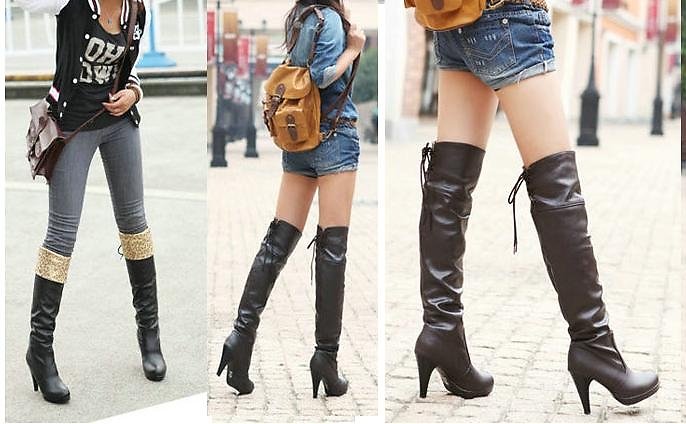 diện bốt cao cổ mùa xuân