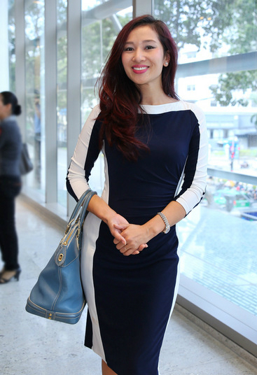 thời trang công sở của MC thu hương