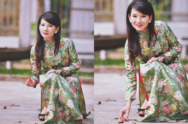 sao việt diện áo dài