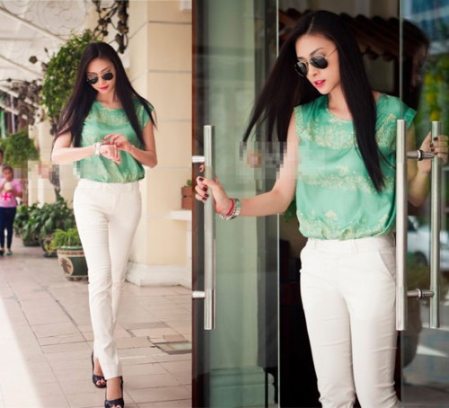 thời trang công sở của ngô thanh vân