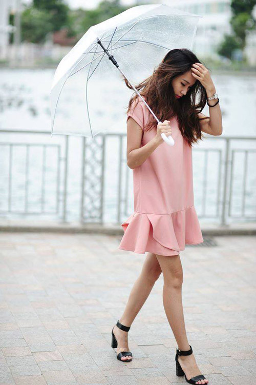 mặc gì che bụng béo