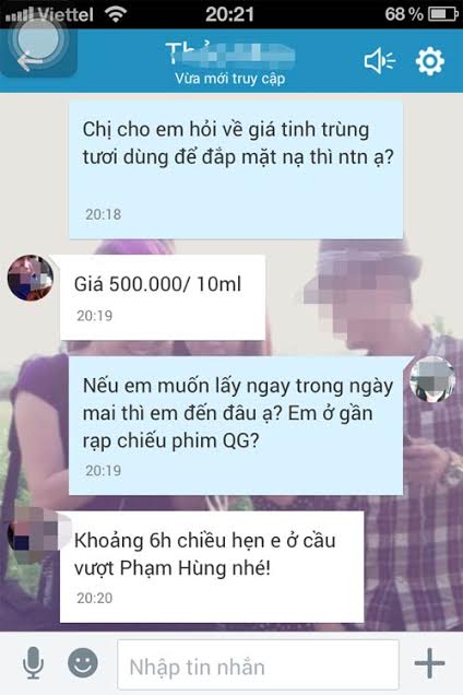mặt nạ tinh trùng