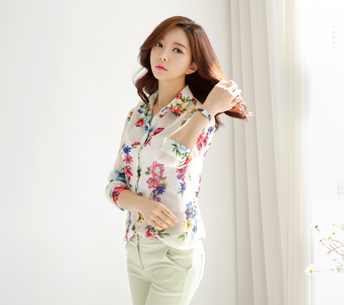 sơ mi họa tiết