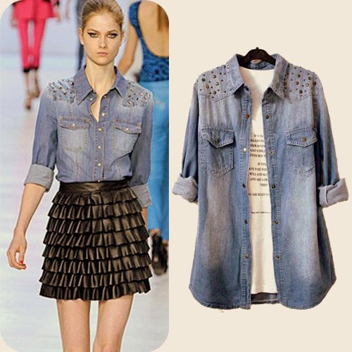 sơ mi denim