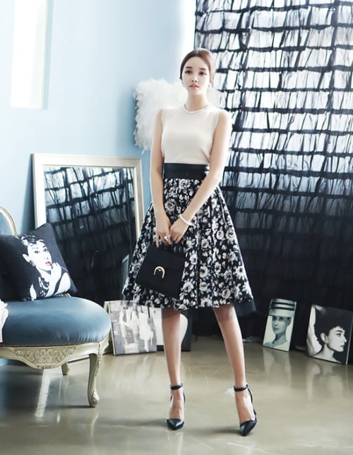 Chân váy xòe xếp ly đẹp