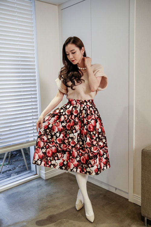 Chân váy xòe xếp ly đẹp