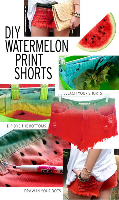 làm mới quần short jeans