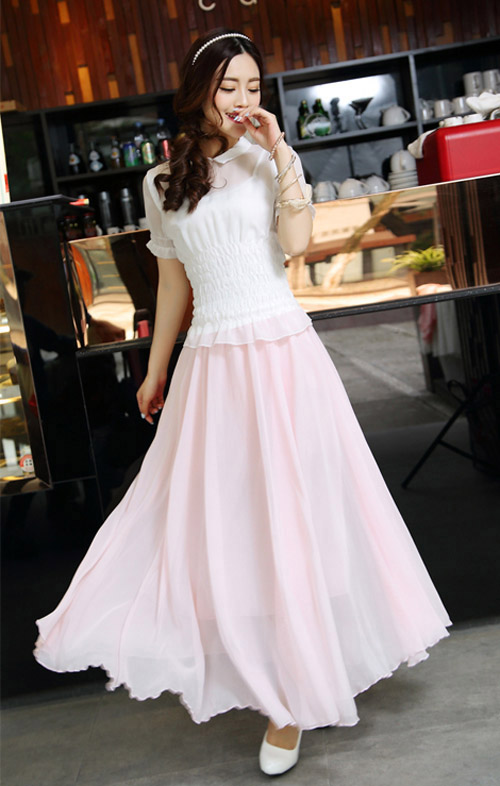 Biến tấu với chân váy maxi tung tăng ngày hè