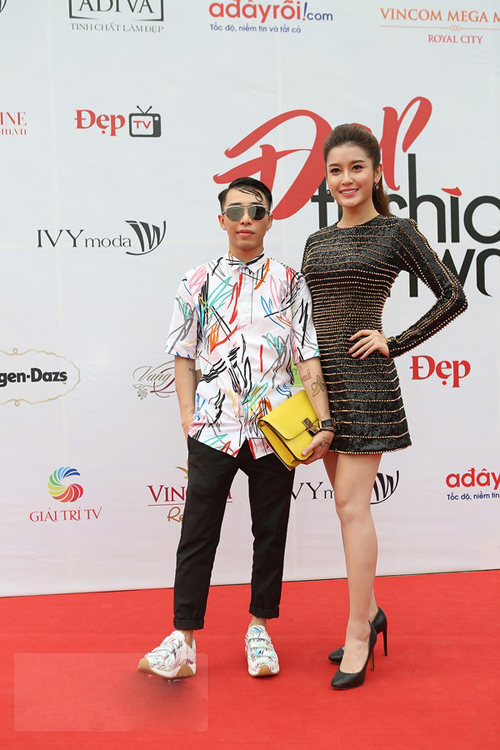 Á hậu Huyền My trên thảm đỏ Đẹp Fashion Runway