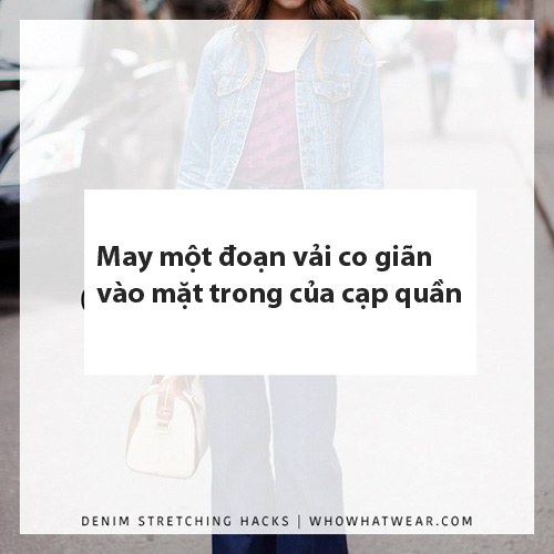 Mẹo đối phố với quần jeans bị chật và giãn rộng