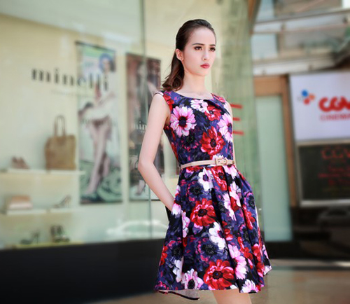 váy hoa đẹp cho bạn gái dạo phố