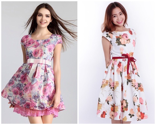 váy hoa đẹp cho bạn gái dạo phố