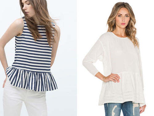 peplum suông