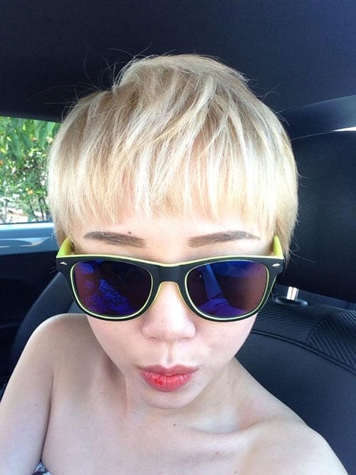 Trao luu nhuom toc vang hoe cua cac my nhan Viet