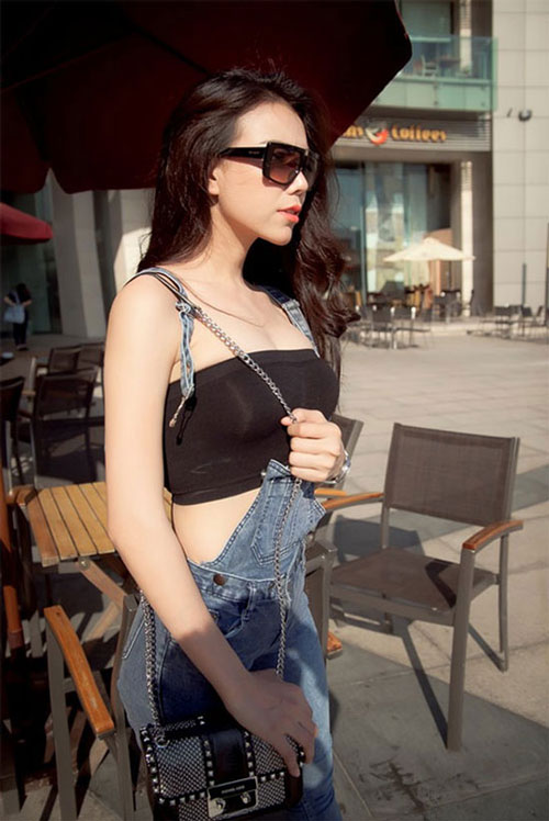 Ngam sao Viet mix do tre trung voi quan yem bo