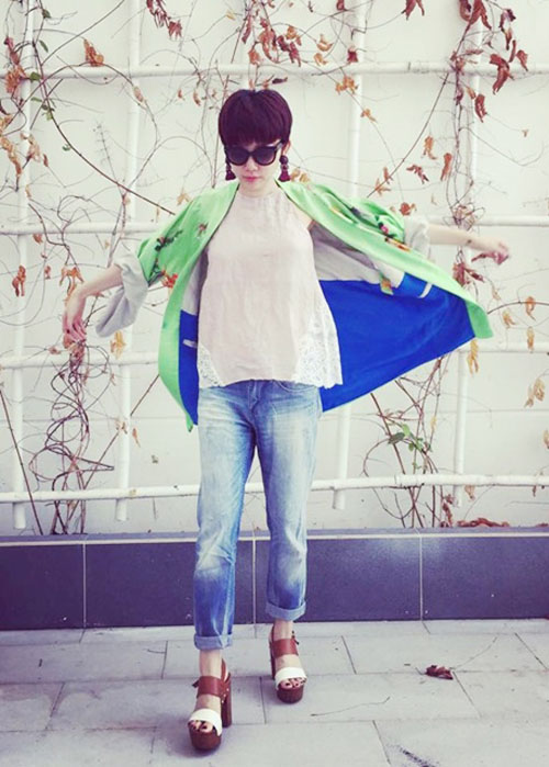 Giới trẻ đồng loạt lăng xê áo khoác kimono đầu hè