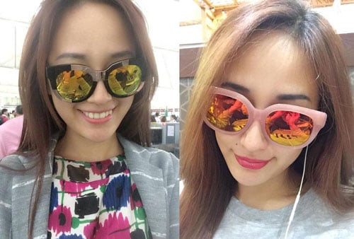 Sao Viet phat cuong voi mot kinh trang guong