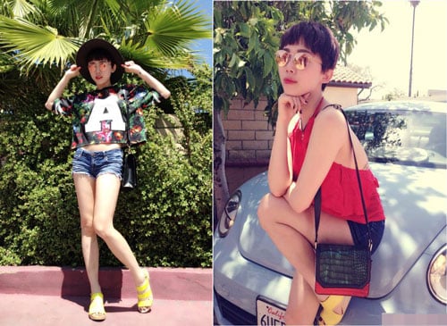 Sao Viet phat cuong voi mot kinh trang guong