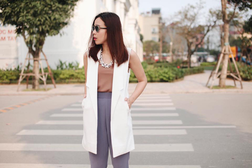 Lưu Hương Giang nổi bật với phong cách street style năng động