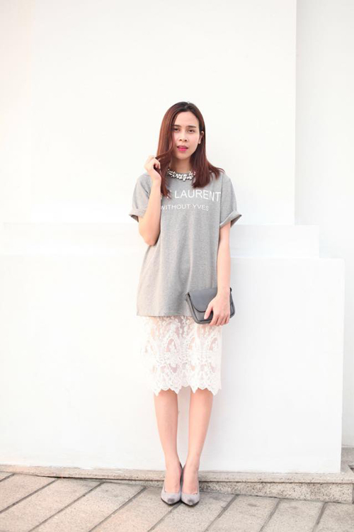 Lưu Hương Giang nổi bật với phong cách street style năng động
