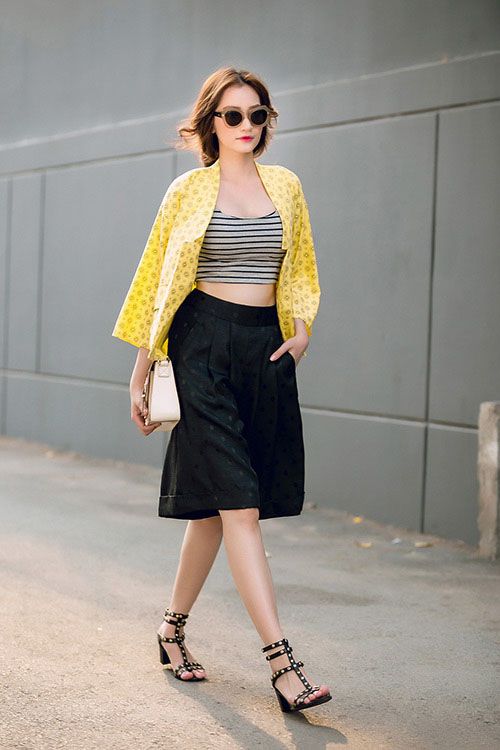 Thời trang hè đầy sức sống của Hoa hậu Trúc Diễm