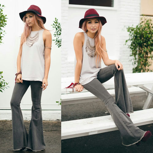7 cách mặc quần jeans ống loe thời thượng trong năm 2015