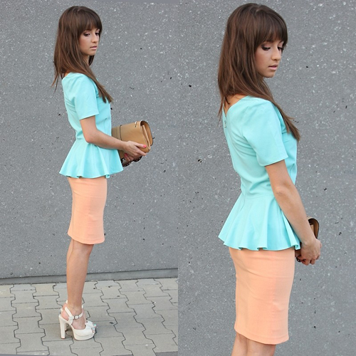 Tôn dáng nàng công sở với áo peplum trẻ trung thanh lịch
