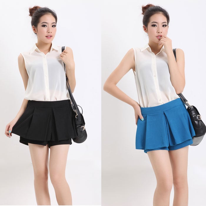 Duyên dáng gợi cảm với quần giả váy hot nhất mùa hè 2015