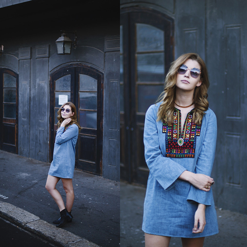 Bí quyết diện váy denim phong cách cho bạn gái thời thượng