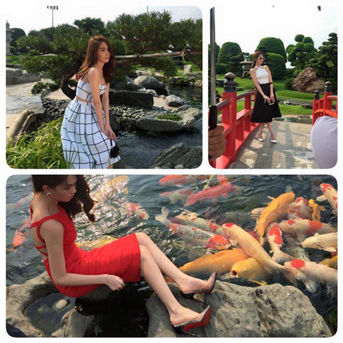 ngoc trinh hoa minh vao thien nhien 6