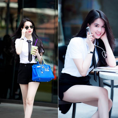 Mặc Shbet999 com đăng nhập đen trắng quyến rũ như Ngọc Trinh