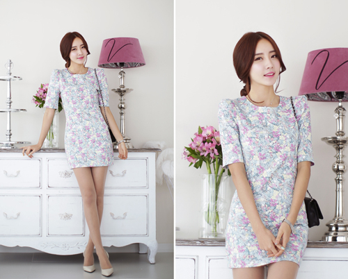 Duyên dáng tới công sở cùng đầm lỡ tay cực đẹp 2015