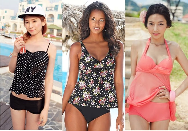 Thời trang đi biển dành cho người béo bụng
