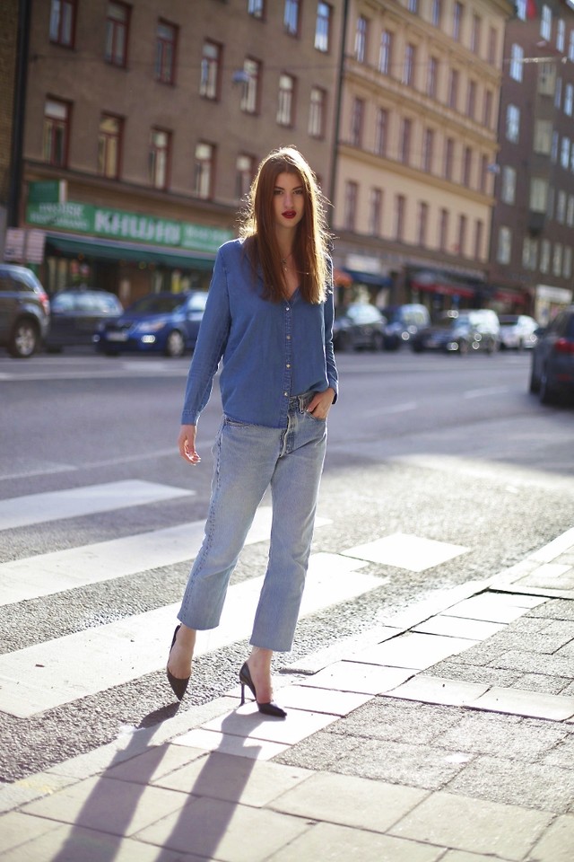 Bí quyết mặc denim on denim