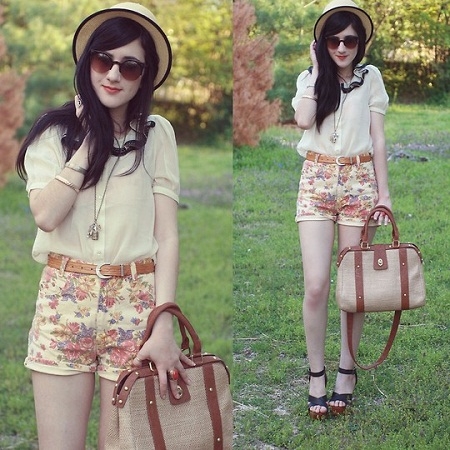 Những mẫu quần short họa tiết tuyệt đẹp trong mùa hè 2015