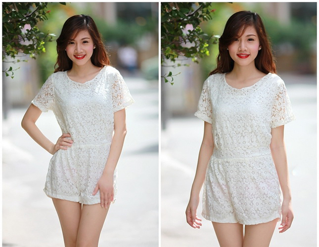 Mát lạnh ngày hè cùng jumpsuit ren gợi cảm