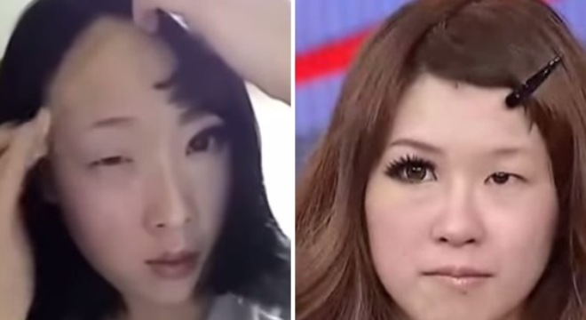 Mặt mộc của hot girl mạng xã hội